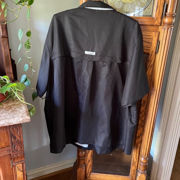 Men’s Habit shirt short sleeve with 40+ solar factor 3X black - Picture 3 of 3